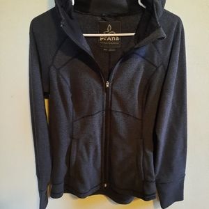 Womens Prana Fleece Zip Up Hoodie